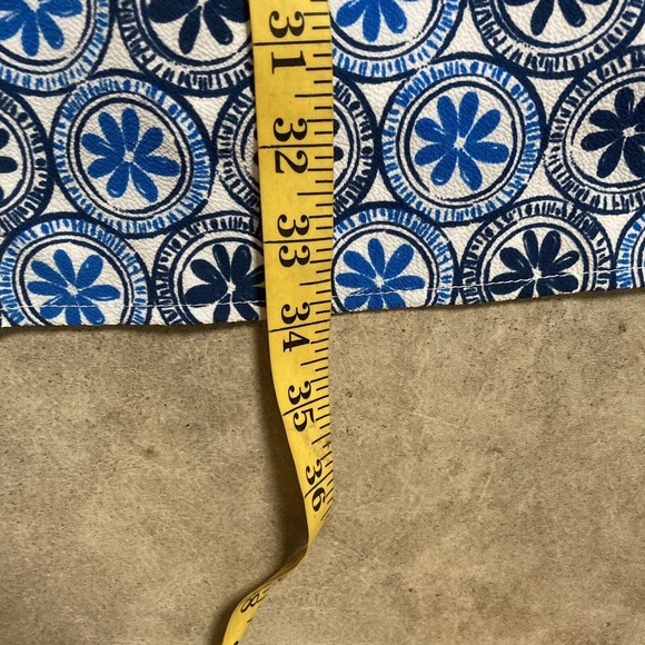 Mudpie Dress Womens Size Medium Blue White Mosaic Print Sleeveless Mini - Picture 7 of 13